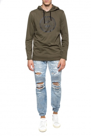 Hooded t-shirt with logo, zdjęcie 2 Hooded t-shirt with logo od Balmain